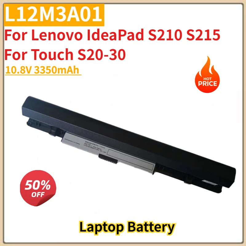 

New High Quality L12M3A01 Laptop Battery 10.8V 3350mAh for Lenovo Touch S20-30 IdeaPad S210 S215 L12C3A01 L12S3F01 L12M3A01