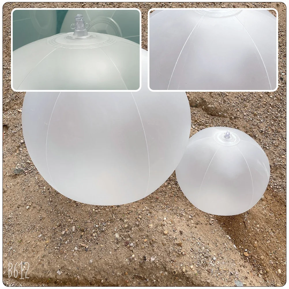 10 Pcs Toy Beach Ball LED Decoration Kids Supplies Photoing Inflatable Portable White Interesting Delicate Child