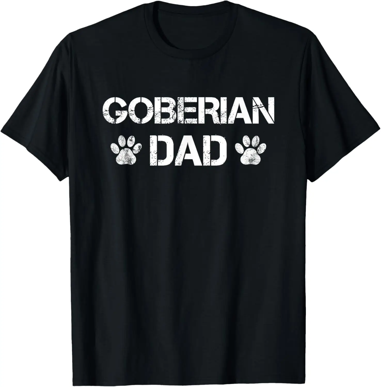 Camiseta com citação de pata de cachorro do pai Goberiano