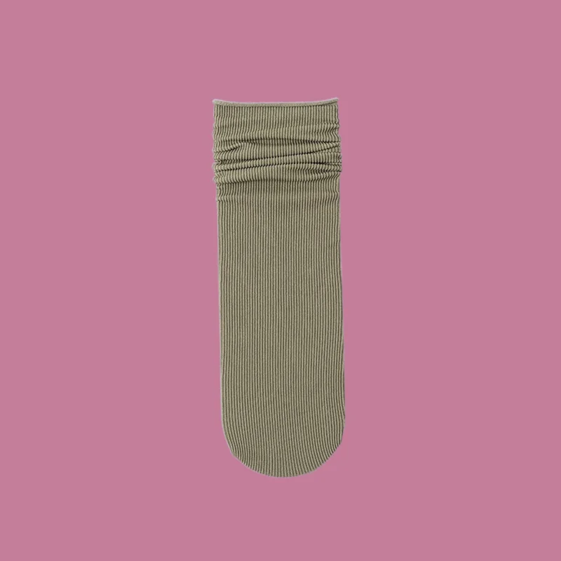 Calcetines de tubo medio para mujer, medias finas de terciopelo blanco, de seda helada, de verano, 5/10 pares