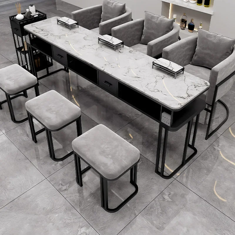 สติ๊กเกอร์ติดโต๊ะทำเล็บสไตล์ยุโรปสุดอินเทรนด์ โต๊ะทำเล็บสไตล์นอร์ดิก สำหรับช่างทำเล็บ โชว์ผลงาน โต๊ะทำเล็บ เฟอร์นิเจอร์ตกแต่งบ้าน