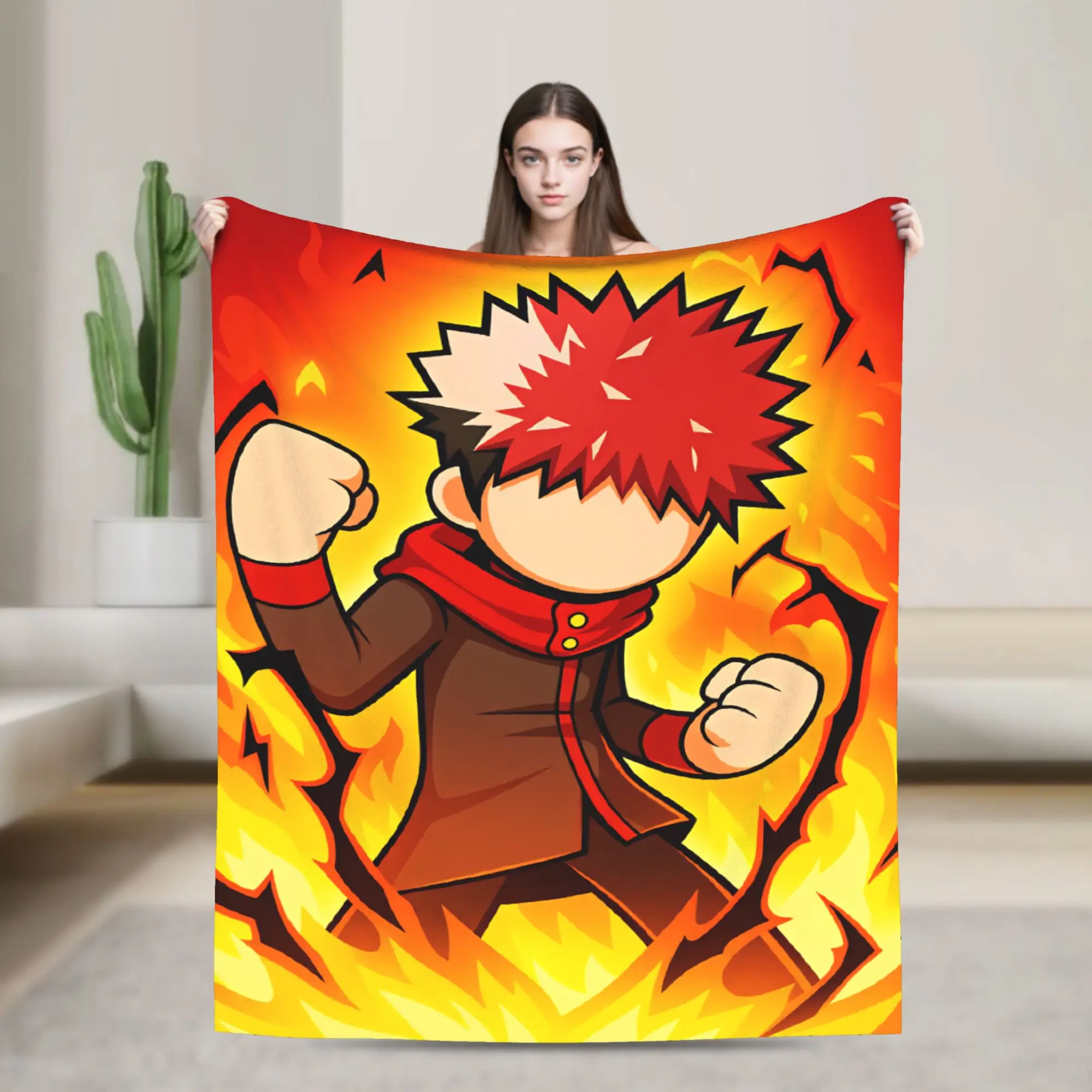 Soft Warm BlanketsKids Adult Travel Yuji Itadori Throw Blanket J-Jujutsu Kaisens Flannel Bedspread For Bedroom Fluffy Sofa Cover