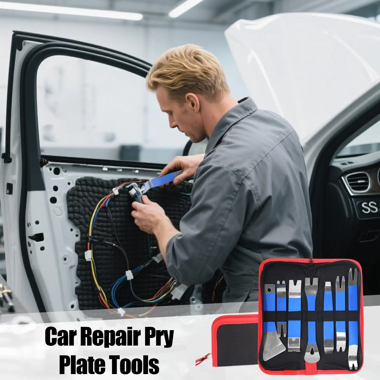 

Набор инструментов для автоматического снятия обшивки, набор инструментов для подверждения без царапин, 1 комплект, автомобильный установочный аппарат для детализации окон, дверей, внутренней плинтуса