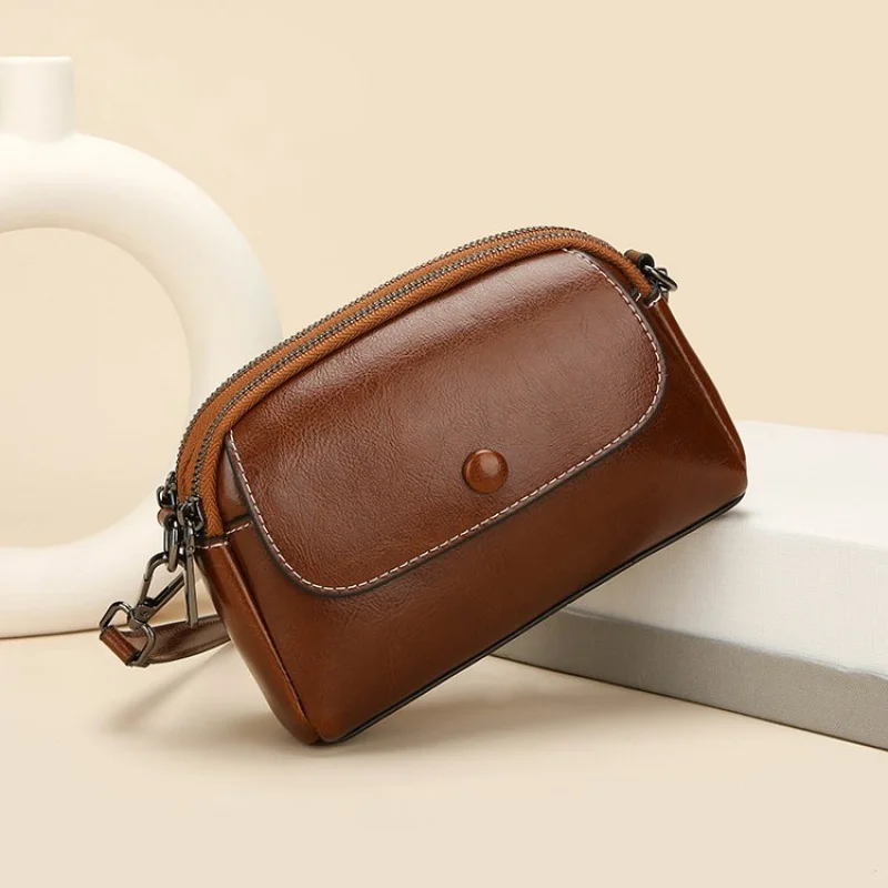 

Popular Classic Ladies Leather Shoulder Bag Crossbody Handbag Tote Messenger With Soft Lining Designer Brand