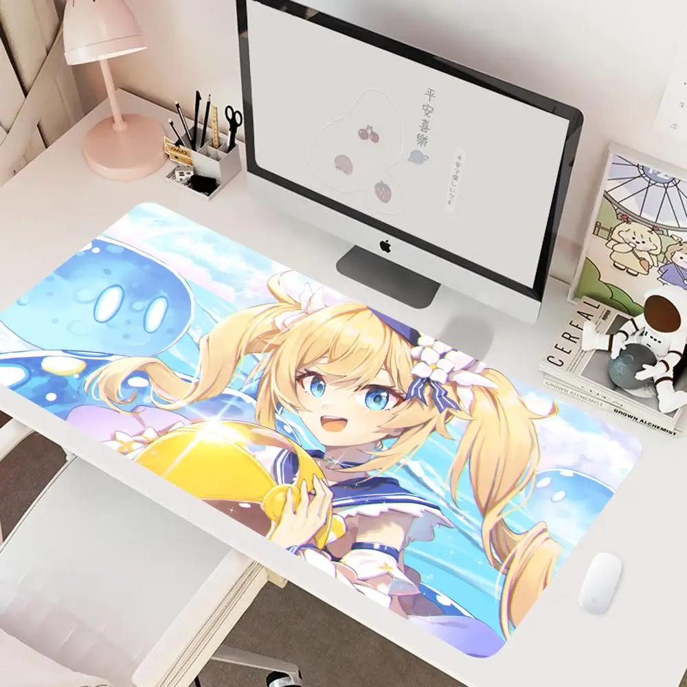 

Genshin Impact Barbara Mouse Pad Mouse Pad 1000x500mm Gaming XXL 800x400mm Home Popular HD Mousepad Keyboard Pad Non-Slip Office