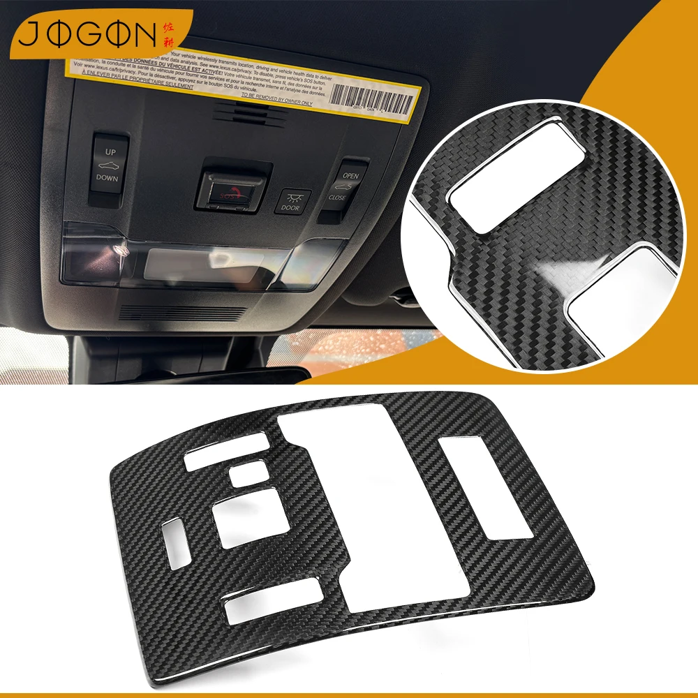 

For Lexus IS 300 350 500 IS F Sport 2021-2025 Carbon Fiber Roof Reading Light Lamp Sticker Cover Auto Accessories Car Interiors