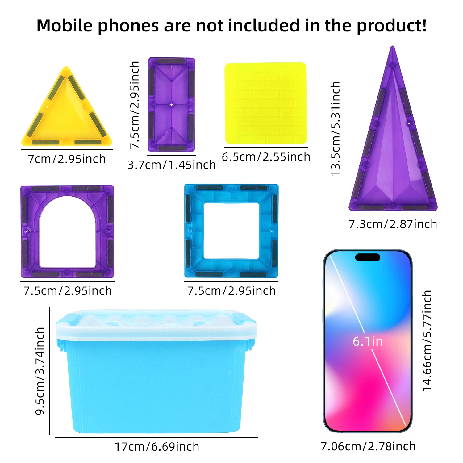 22 stuks groot kleurenraam magnetisch blok bouwspeelgoed voor ouder-kind interactieve doe-het-zelf kasteelmontage