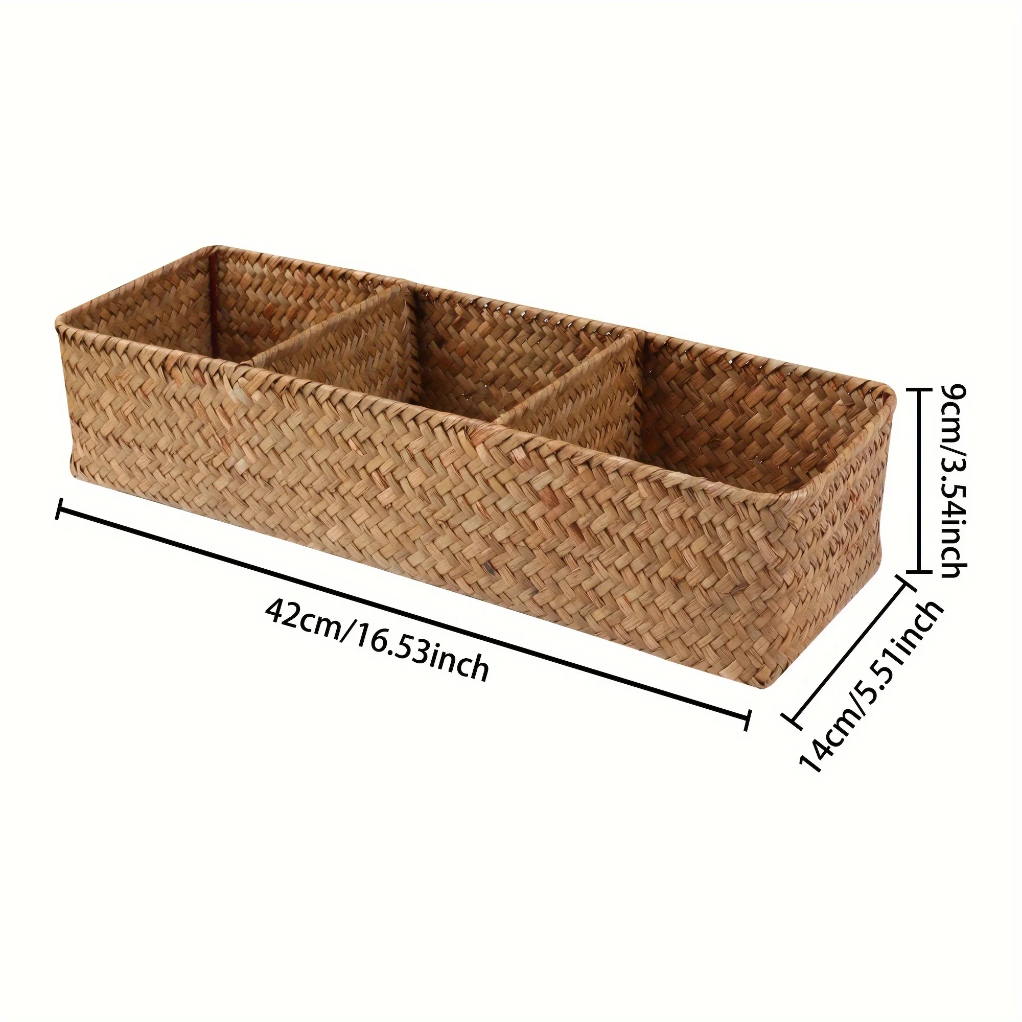 1 willow storage basket, miscellaneous storage box, 3 compartment storage boxes, storage basket toilet paper organization