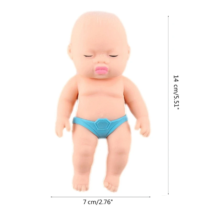 Stress Relief Toy for Adult Hand Squeeze TPR Baby Doll Toy Squeeze Fidgets Pinch Toy Children Holiday Goodie Bag Fillers