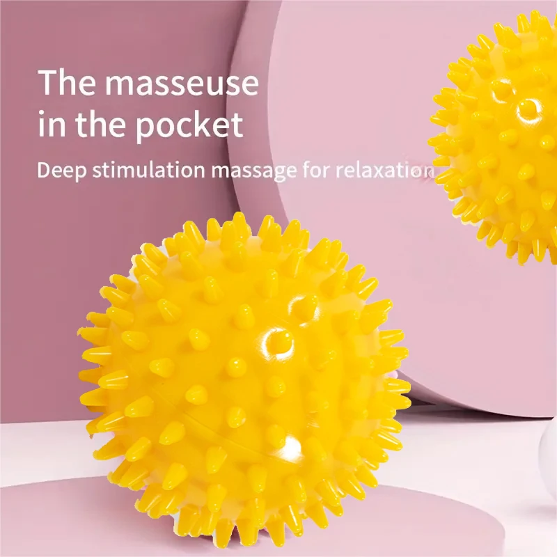 Hedgehog Ball 6cm Yoga Massage Ball Fitness Fascia Ball Grip Ball Foot Massage Relaxation Prick Ball