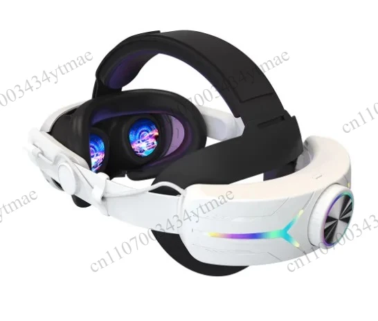 Rechargeable VR Halo Strap Large Capacity Battery Head Wear Support Adjustable Comfort VR Headset Replacement Head Strap
