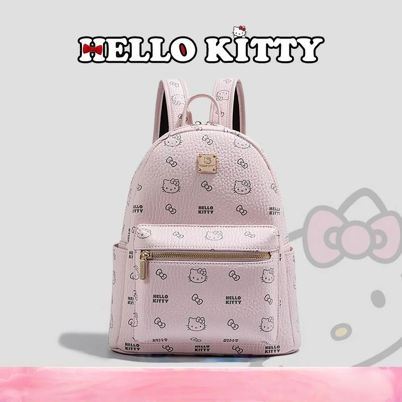 

Kawaii Hello Kitty Fashion Backpack Anime Cute Girl Advanced Versatile KT Full Printing Bag Christmas Gift with Gift Box New