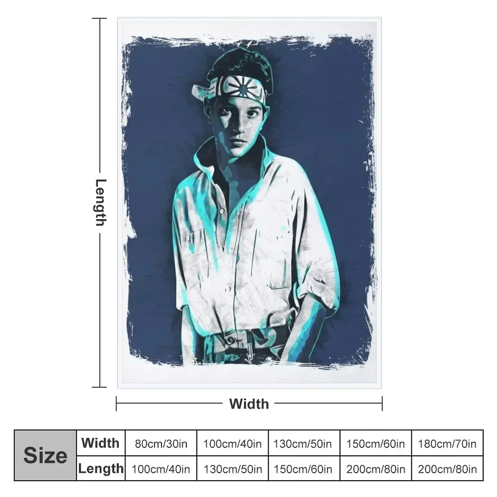 Ralph Macchio - Karate Kid Throw Blanket For Decorative Sofa blankets ands Travel Sofas Decorative Sofas Luxury Brand Blankets