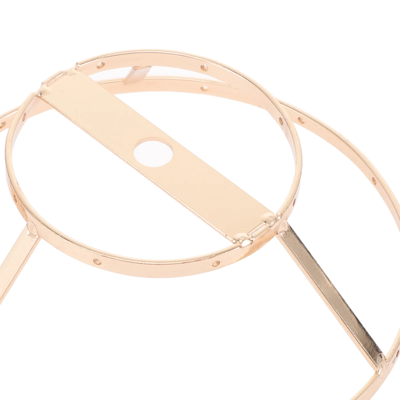 

Metal Frame For Diy Lampshade Sturdy Easy Assembly Decorative Lamp Bracket Compatible With Various Light Accessories