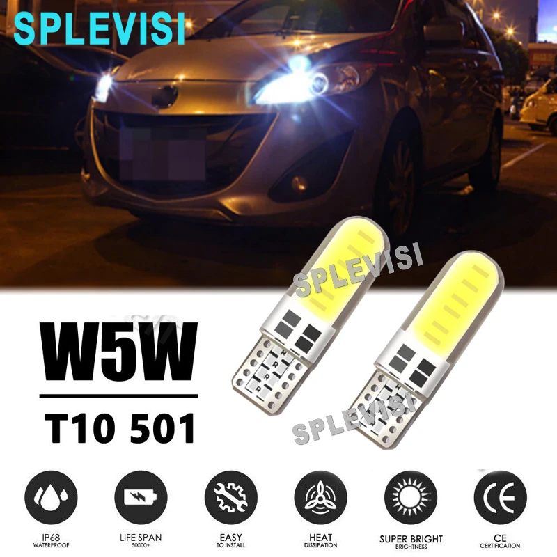 

Led Side Lights White 6000k For Peugeot 207 2006-2016 307 CC 2002-2009 407 2003-2011 508 2008-2012 807 2002-2015 3008 2009-2016