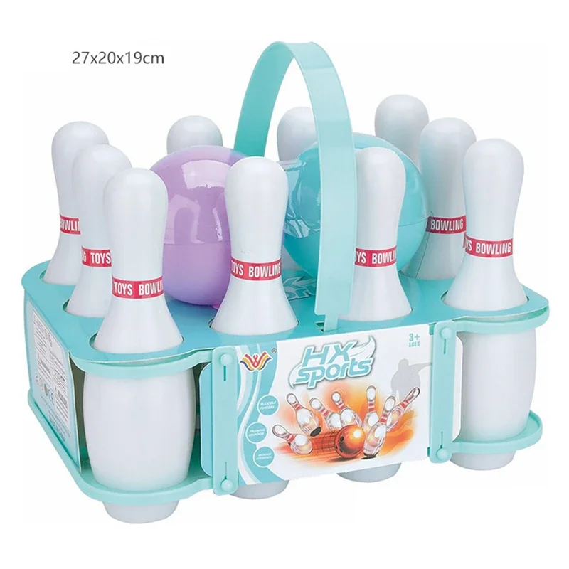 Conjunto de boliche iluminado para crianças, conjunto de bola de boliche que brilha no escuro, brinquedos interativos para pais e filhos