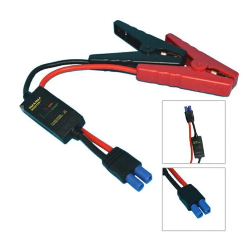 12V 200A-500A Intelligent Booster Cable Smart EC5 Connector Car Truck Emergency Jump Starter Alligator Clamps Clip