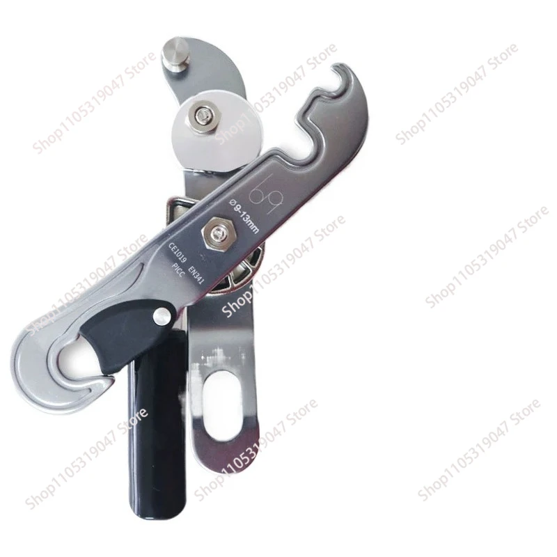 

Climbing Slow Stop 9-13mm Descender Rappelling Exterior Wall Cleaning Fall Arrester Equipment-tool