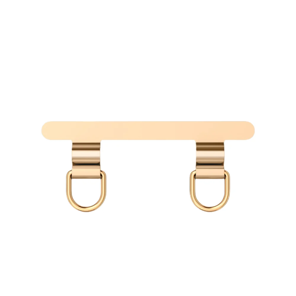 

New Stainless Steel Phone Lanyard Patch Clips 2 Hooks Replacement Metal Gasket Ultra-thin Phone Lanyard Connecter