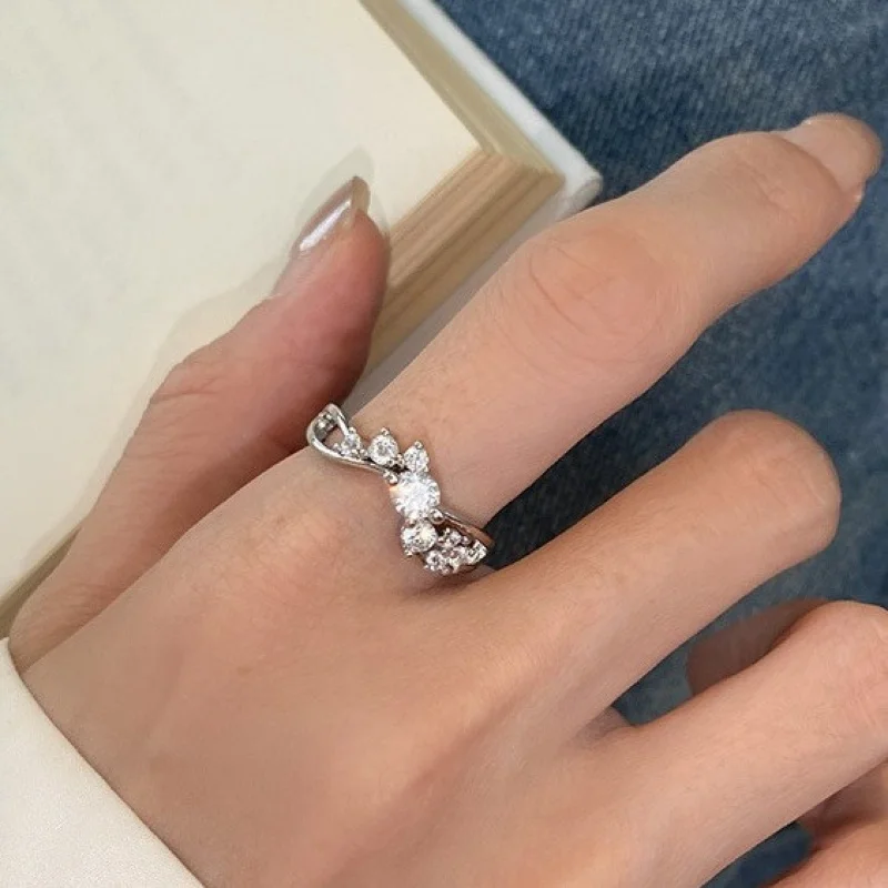 The Smouyaue Test Passes. The 3*4 Millimeter Morganite Ring Is Suitable for Women's Laboratory Diamond Wedding Ring. 925 Silver