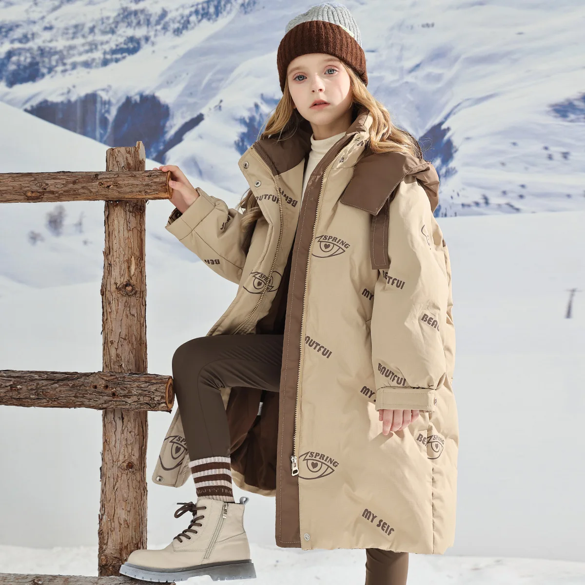 Girls Long Down Parkas Coats Winter 2024 Children Thick Hoodies Jackets For Baby Warm Outerwear Clothes Kids Outdoors Teenagers