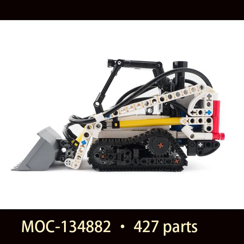 new 427parts Compact track loader pneumatic High-tech Mini bulldozer Building Blocks for Adults Model Kit Educational Toys Gift