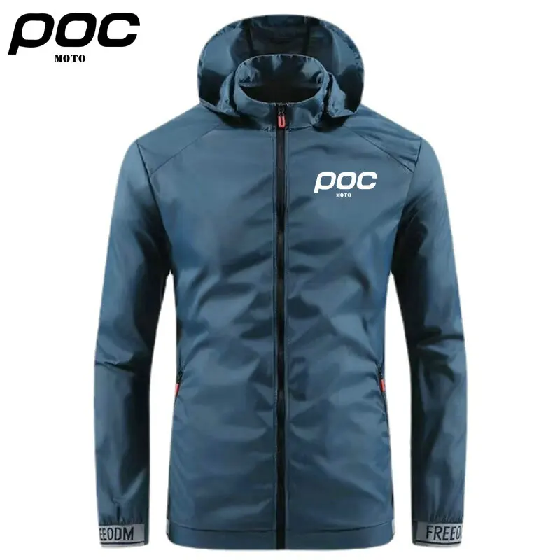 2023 Hoodie Cycling Jackets Moto Poc Summer MTB Road Bike Jacket Waterproof Outdoor Sports Windbreaker Mountain Bicycle Clothing