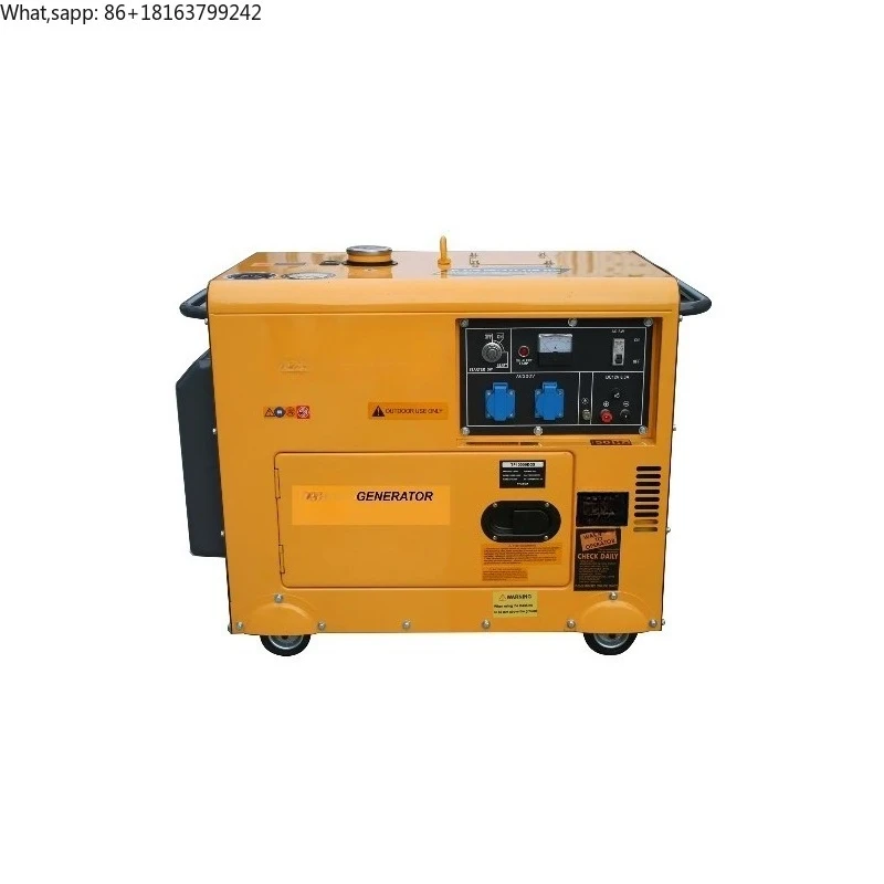 ダイセル発電機 50/60Hz周波数 AC単相出力 220V定格電圧 電気始動 5KVA