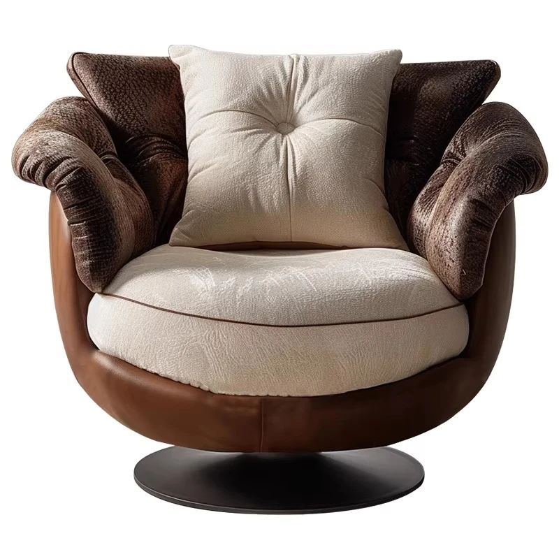 

Minimalist Lazy Sofa Chair Living Room Bedroom Home Modern Single Swivel Chair