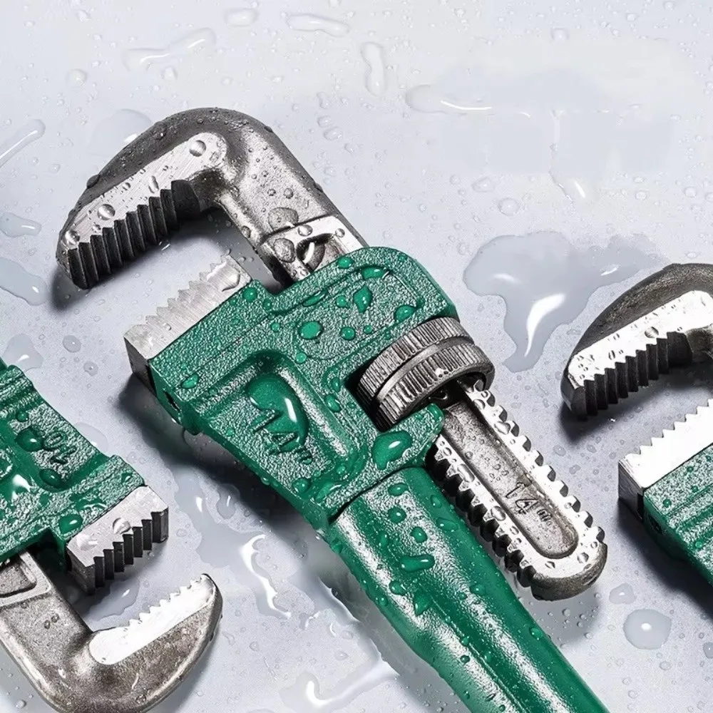 

Metal Straight Pipe Wrench Heavy Duty 10" 12" 14" 18" Adjustable Plumbing Wrench Non-Slip Grip Hand Wrench Industrial Plumbing