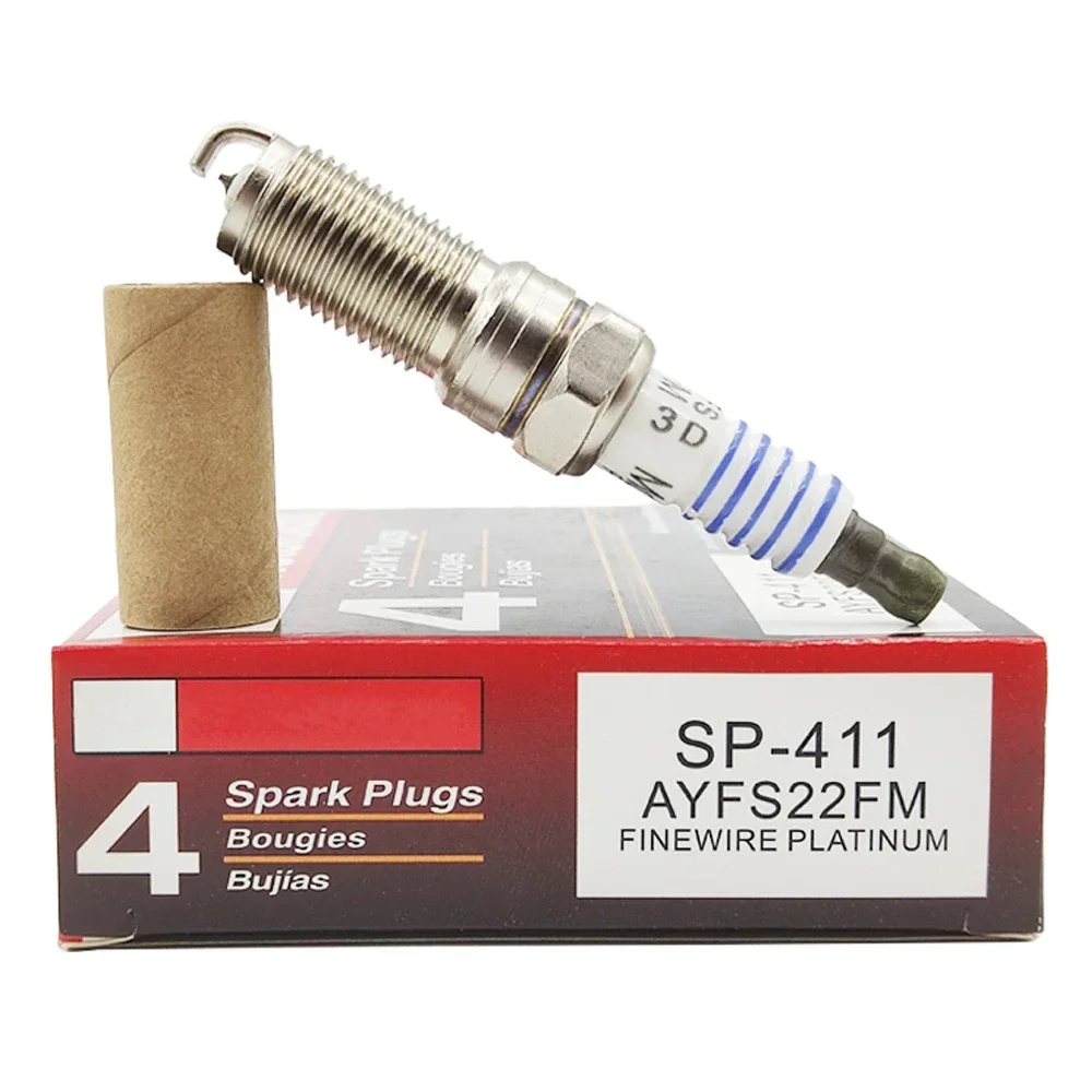 

4/6Pcs Iridium Spark Plug SP411 AYFS22FM SP-411 for Ford Edge Fusion Taurus Mazda CX-7 CX-9 3 5 6 Lincoln MKX MKZ MKS MKT