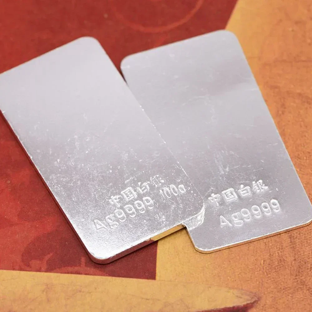 

Premium Silver Bars, each 100g/50g Sterling Silver Bullion 9999 with Stamp for Purity, Ag9999 Material