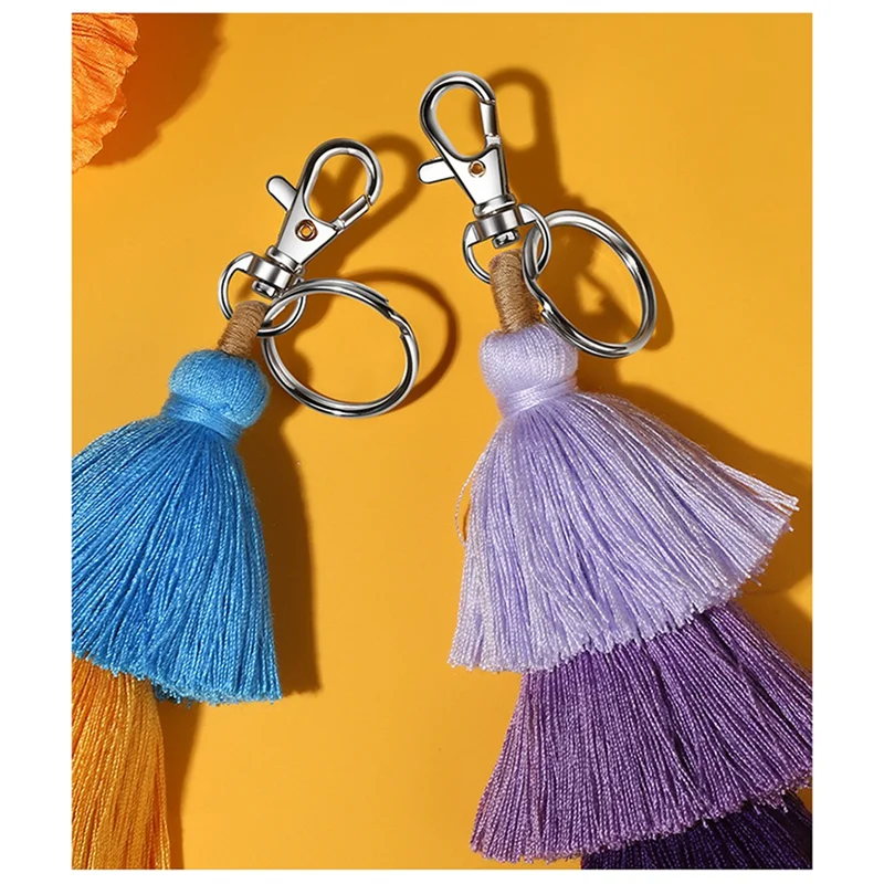 

265Pcs Keychain Kit Silver Metal Keychain Clips Hooks With Key Rings Lobster Claw Clasps Keychain Accessories-AC82