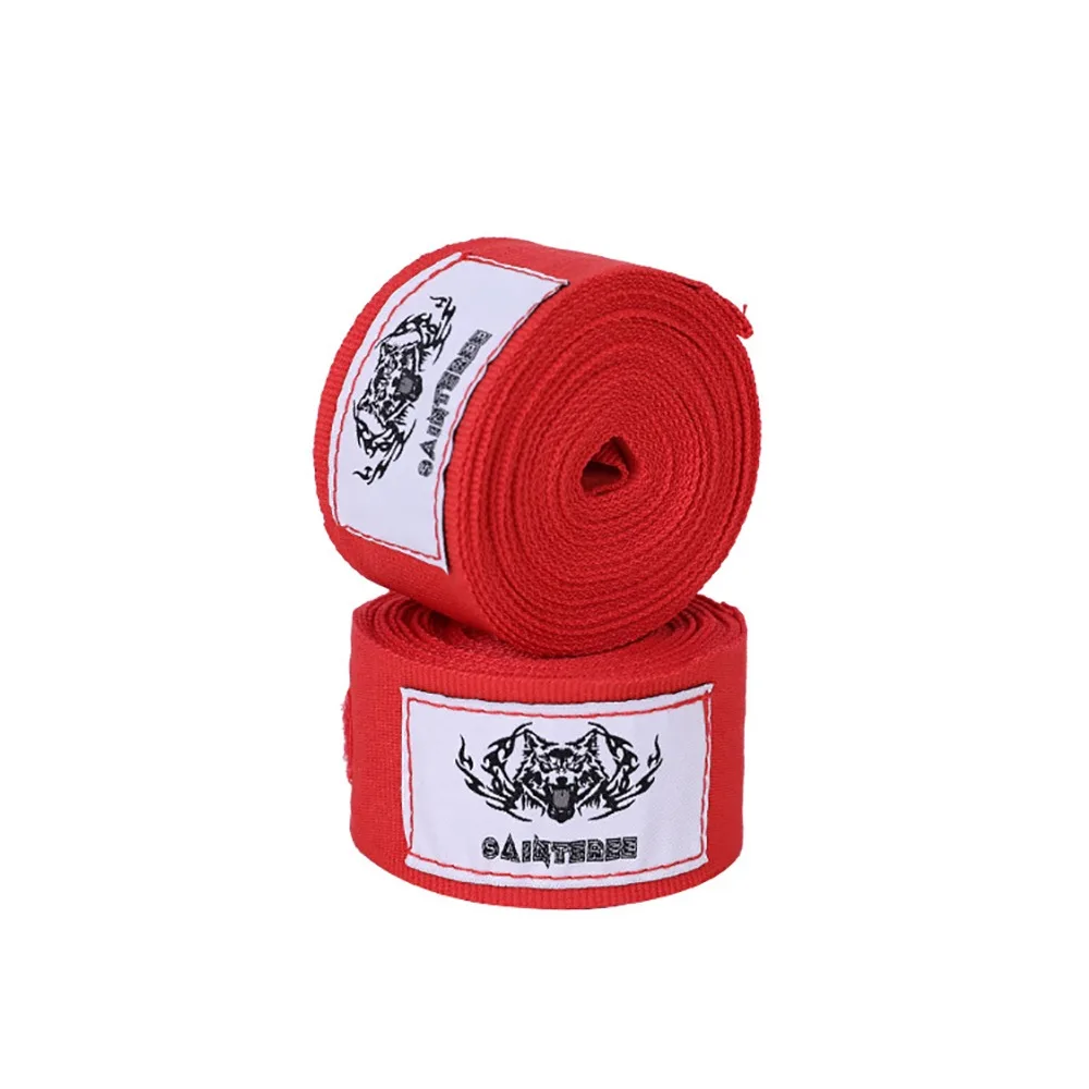 

2 шт., 1,5/3/5 м, бинты для бокса, черные, красные, синие дышащие боксерские бинты, мягкие браслеты из полиэстера, боксерские перчатки для рук