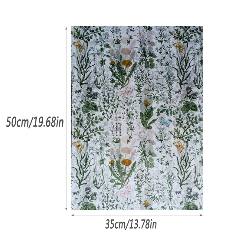 20 Pcs Green Leaves Tissue Paper 14x20in Botanical Printed Leaf Wrapping Paper for Wrapping Gifts Birthday Festival Craft Papers