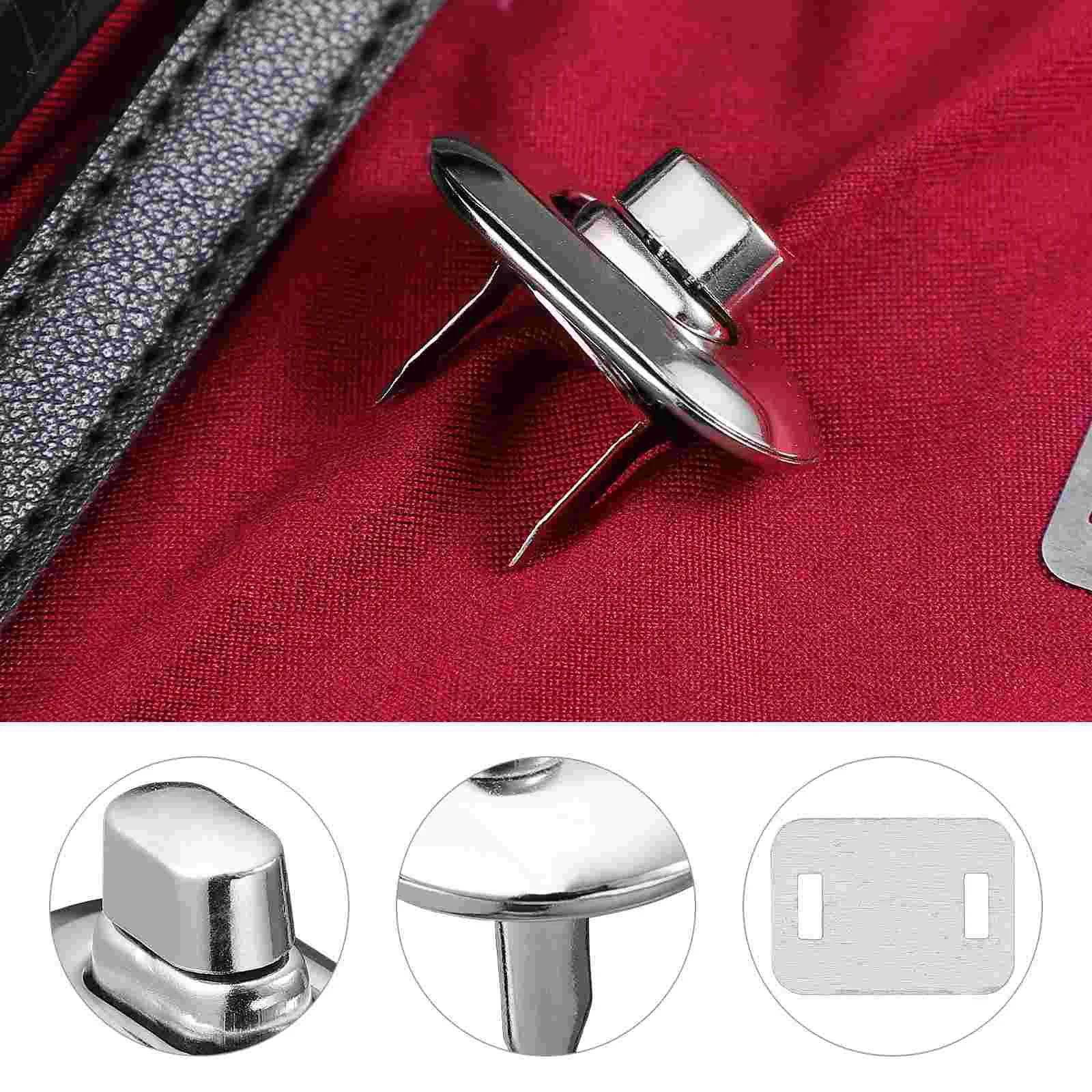 Purse Turn Lock Bag Locks for Bags Tote Handbags Fastener Twisting Closure Latches DIY Clasp