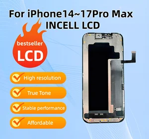 Bilashmart AAA grade LCD display suitable iPhone 14 15 16 17 Pro Max touchscreen digitizer replacement high quality high resolution In