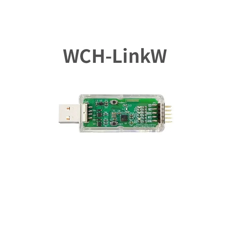 WCH LinkE Online Download Debugger Support WCH RISC-V Architecture MCU/SWD Interface ARM Chip 1 Serial Port to USB Channel