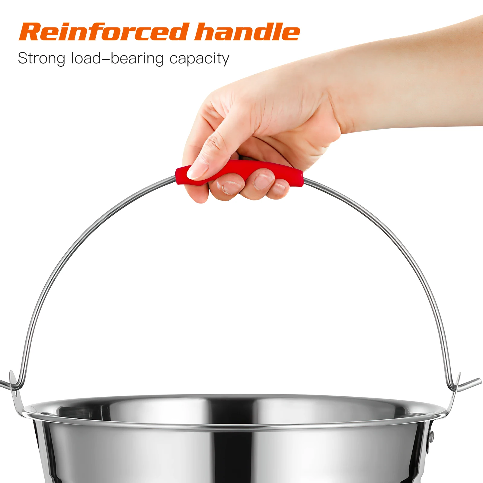 BBQ Charcoal Holder Ash Bucket 201 Stainless Steel Silver Hot Ash Storage Tank Fireplace Garden Kitchen Use Lightweight Durable