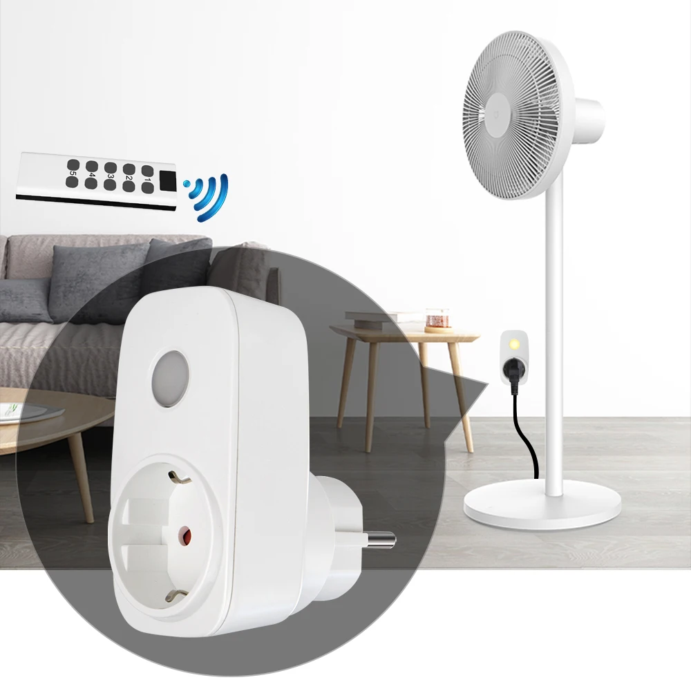 Wireless Smart Socket Remote Control Switch 220V 2500W 16A EU FR Universal Plug Remote ON OFF Electrical Outlets For Lighting