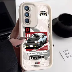 Anime I-Initial D Soft Protector Case for Samsung Galaxy A55 A35 A25 A15 A05 A05S A24 A13 A23 A12 A22 A32 A52 A52S A72 A11 Soft