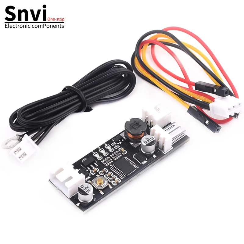 Single 12V 0.8A DC PWM 2-3 Wire Fan Temperature Control Speed Controller Chassis Computer Noise Reduction Module NTC B 50K 3950