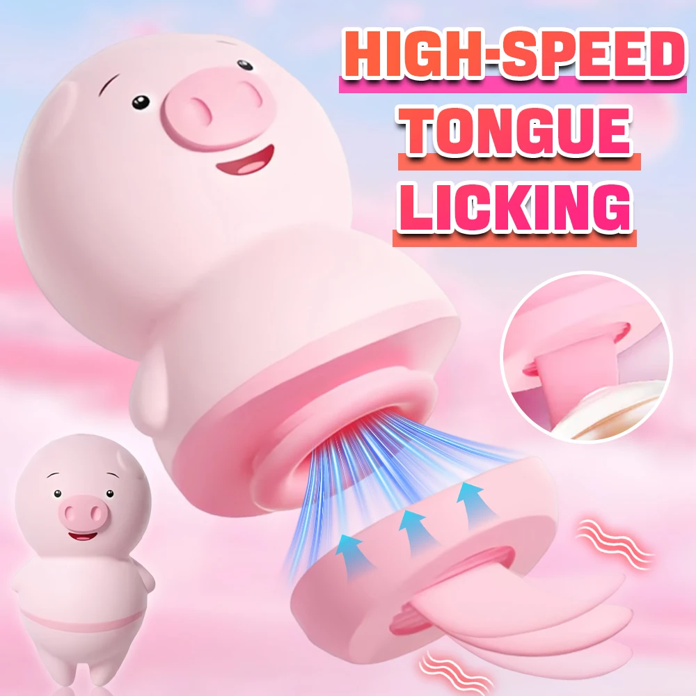 خنزير صغير لعق اللسان هزاز للنساء فراغ مص البظر محفز الإناث الحلمة الشرج مدلك الاستمناء الجنس لعب