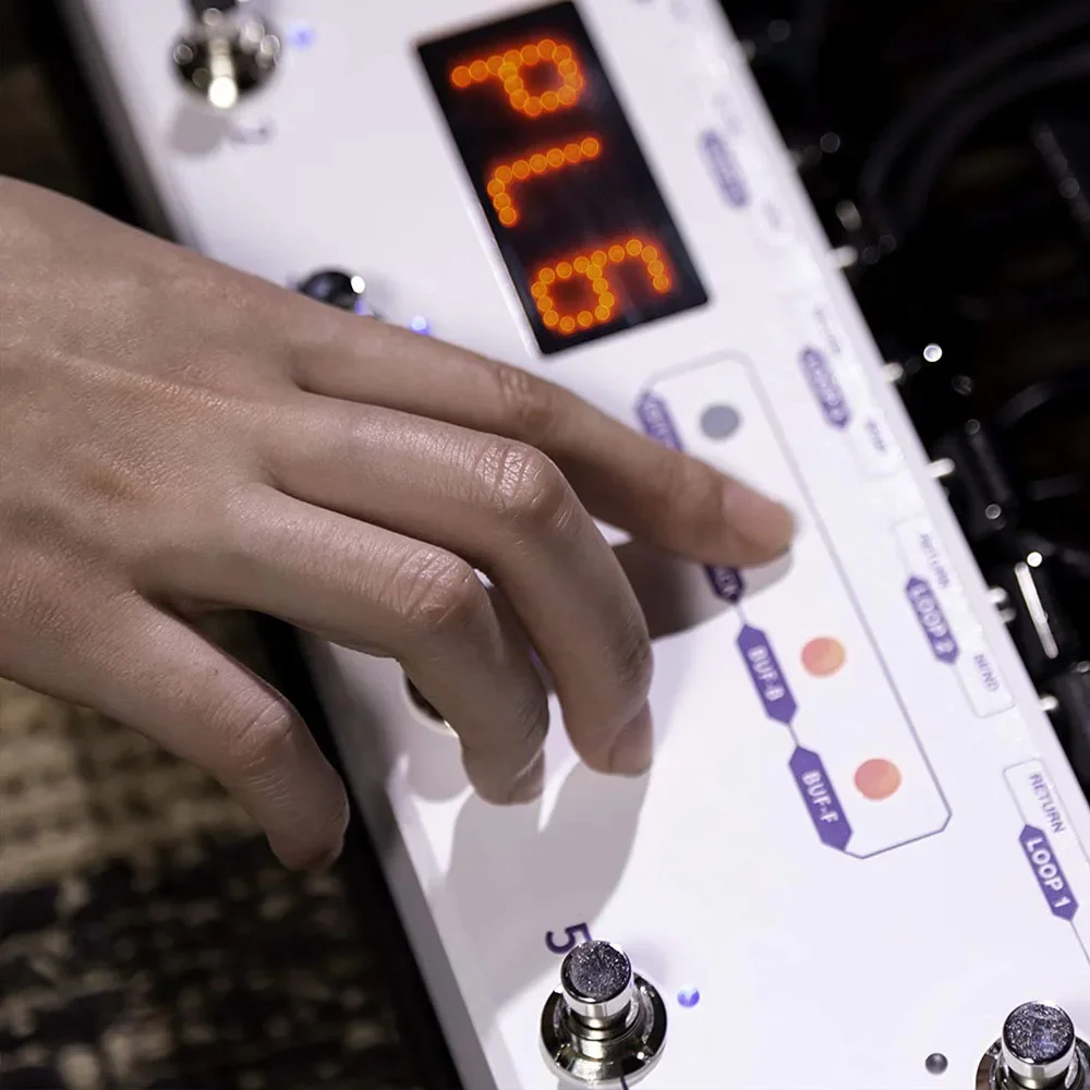 Mooer-PCL6 MKII Pedal Controller, Programmable Loopswitcher with 6 Loops L6 Acoustic Guitar Tools, Electric Bass Pedal Effects