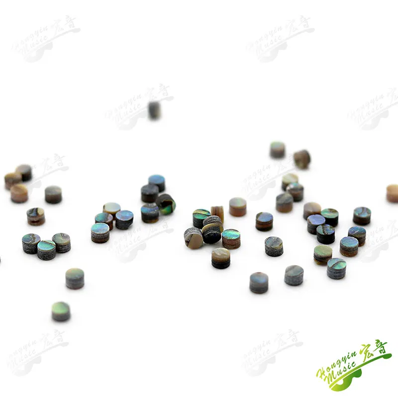 HUATOOL 10 Stück/Set Echte Farbige Abalone-Muschelklangpunkte Gitarrenzubehör Material Durchmesser 2mm/3mm/4mm/5mm/6mm – Detail 13