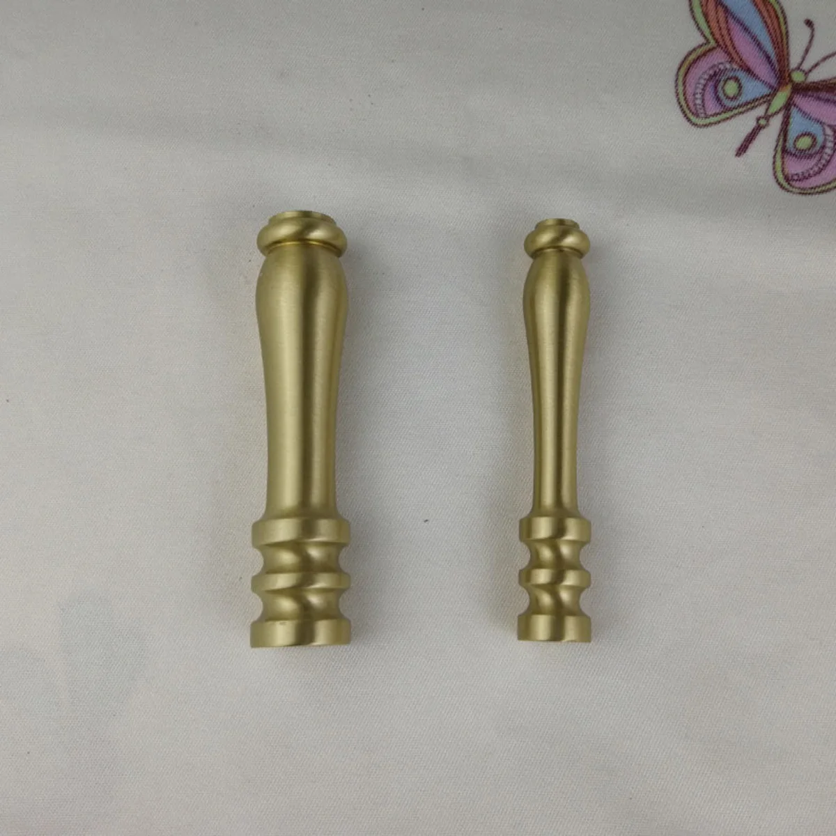 Copper Column Gold Joint M5 + M5 Tooth Threaded Hollow Tube, Tooth Pole Pipe Turn Wall Lamp Table Car Parts Lighting Accessories