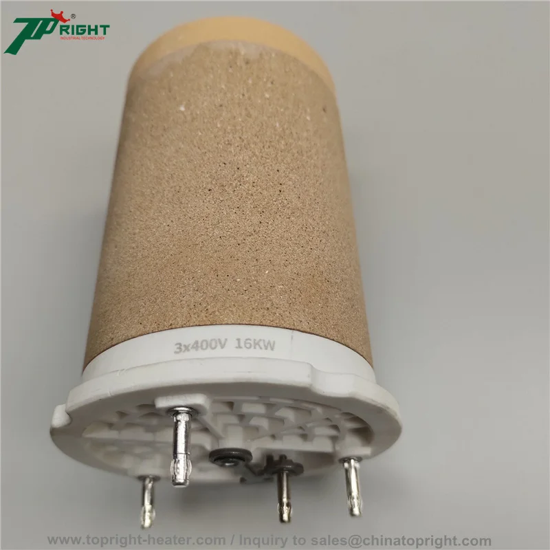 

143.504 3x400V 16KW High Heat Resistance Refractory Cordierite Ceramic Heater Core for Hot air gu n