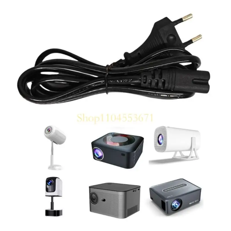 

Best Seller Power Cord For Y300Pro/HY320Mini Projector Models Power Supply Cable With European Plugs Design Overloads