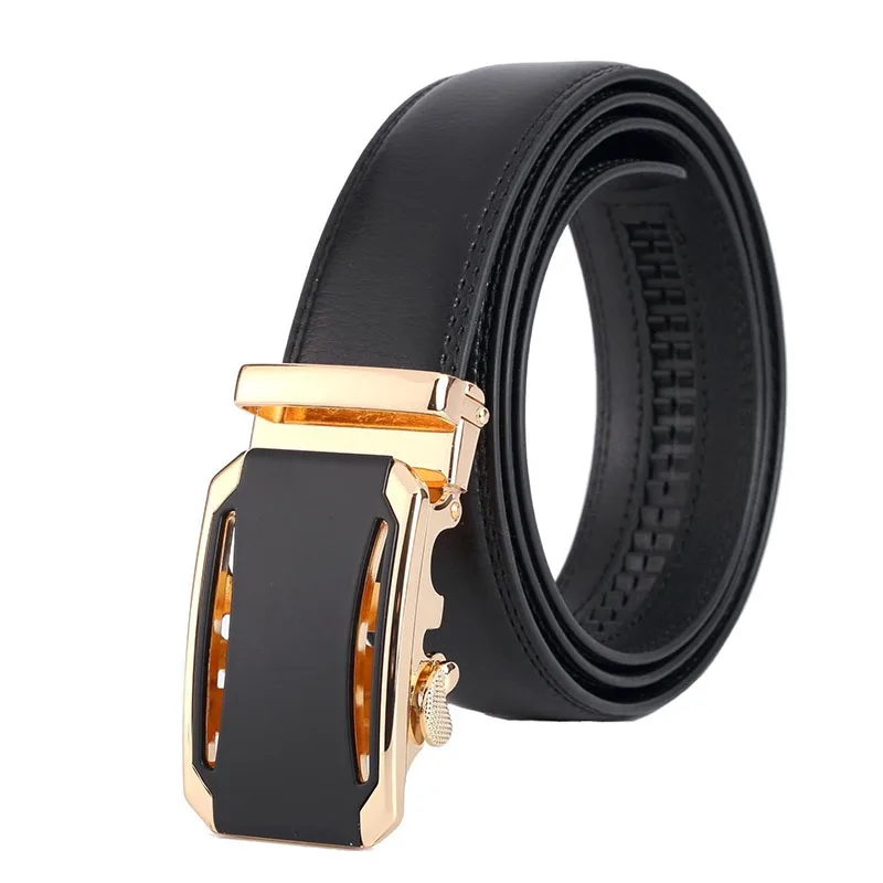 

Eco-Friendly Men's Waist Belt with Quick-Release Buckle - Soft Genuine Leather for Office & Travel (black/Brown)