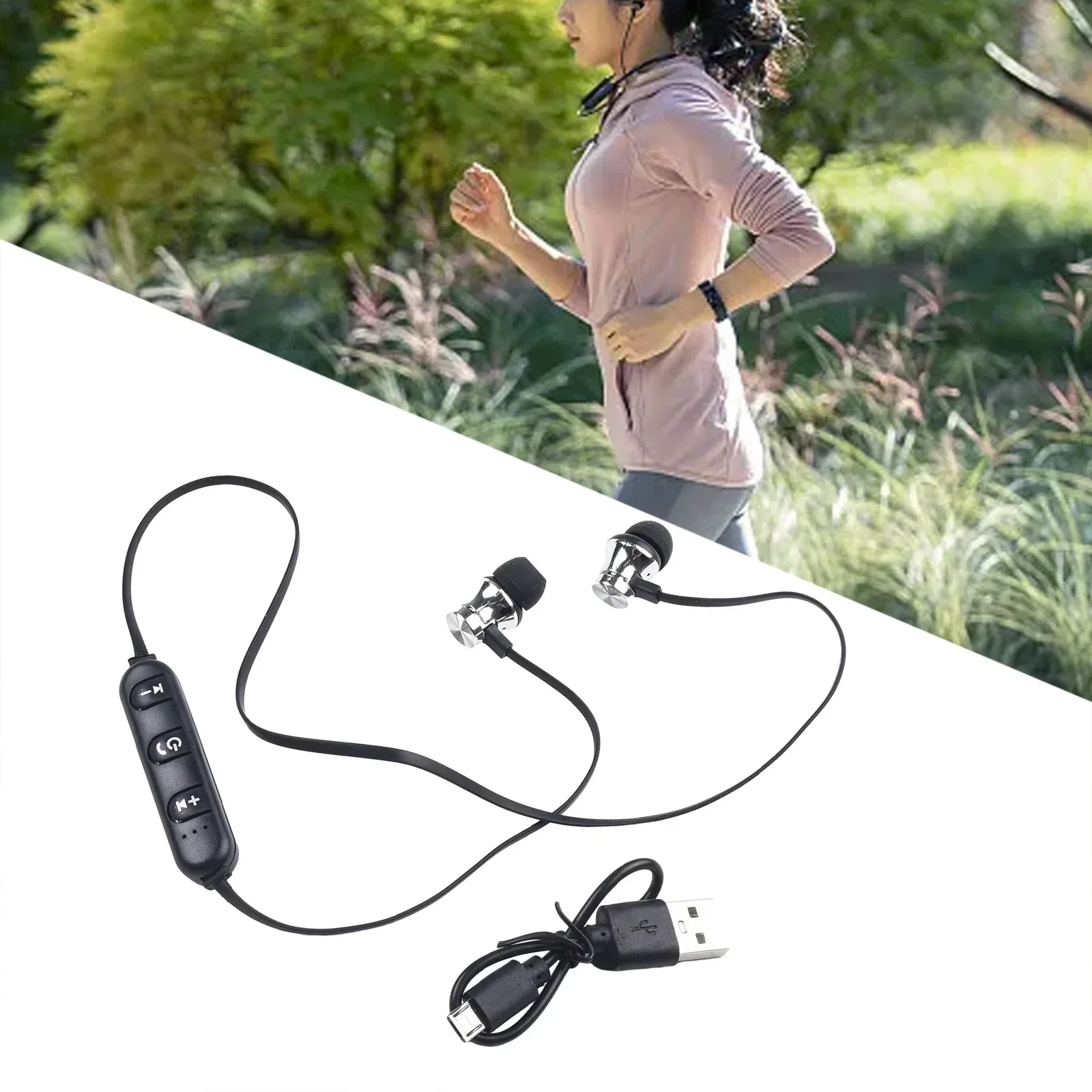 XT11 Magnetic Wireless Headphones Sports In-ear Hanging Neck Style Sports In Ear And Neck Hanging Bluetooth Earphones New